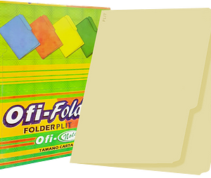 Caja de Folder de Color Amarillo 8½x11 100/1 – Irasa