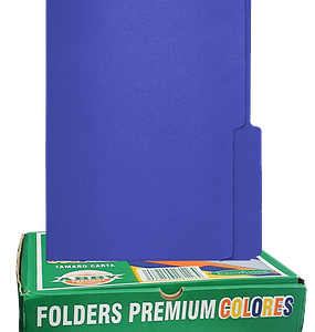 Caja de Folder de Color Azul Marino 8½x11 100/1 – Irasa