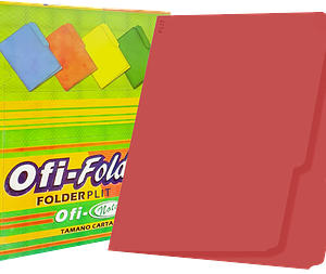 Caja de Folder de Color Rojo 8½x11 100/1 – Irasa